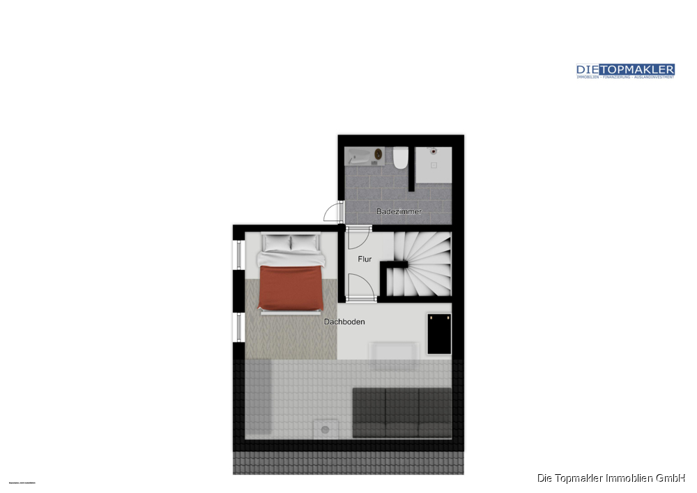 Erstbezug, moderne Doppelhaushälfte in Schlangen - Dachgeschoss (82184)