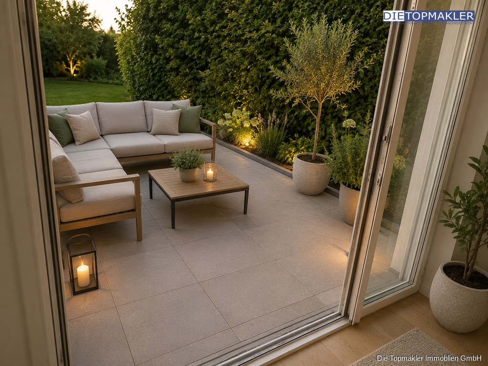 Moderne 4-Zimmer-Erdgeschosswohnung mit Terrasse | Erstbezug | WBS erforderlich - Terrasse (85741)