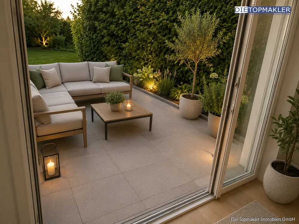 Moderne 4-Zimmer-Erdgeschosswohnung mit Terrasse | Erstbezug | WBS erforderlich - Terrasse (86874)