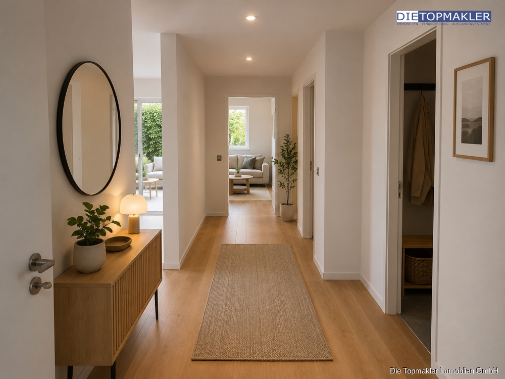 Moderne 4-Zimmer-Erdgeschosswohnung mit Terrasse | Erstbezug | WBS erforderlich - Flur (85739)