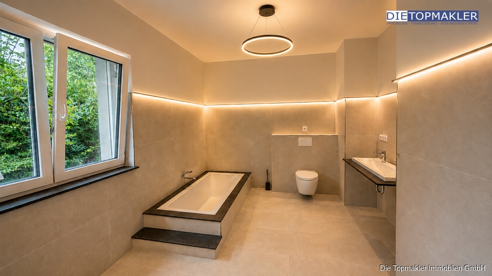 Exklusiver Bungalow im Villa-Stil – nur 15 Minuten von Paderborn entfernt - Badezimmer (86565)