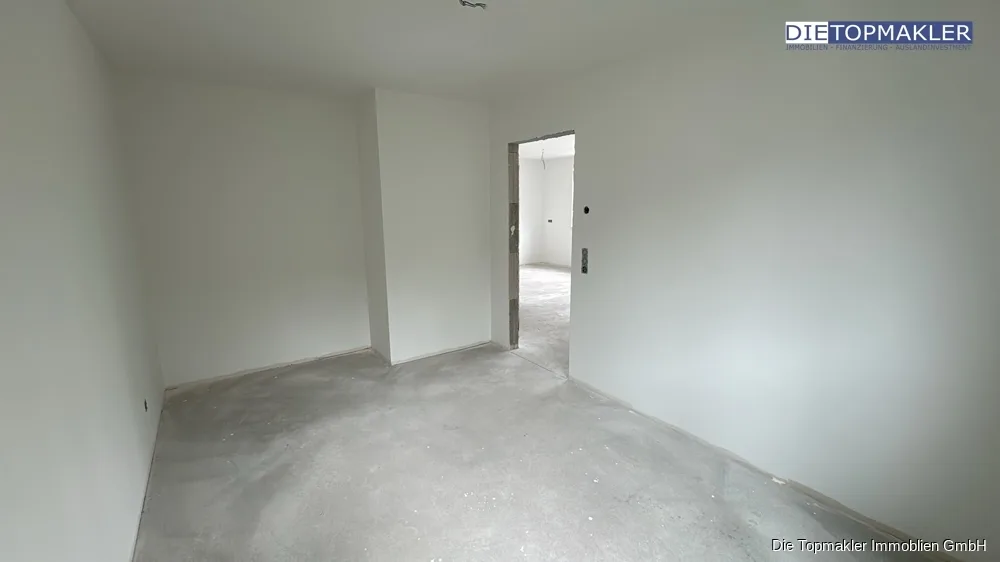 Moderne 2-Zimmer-im Obergeschoss | Erstbezug | WBS erforderlich - Schlafzimmer (86578)