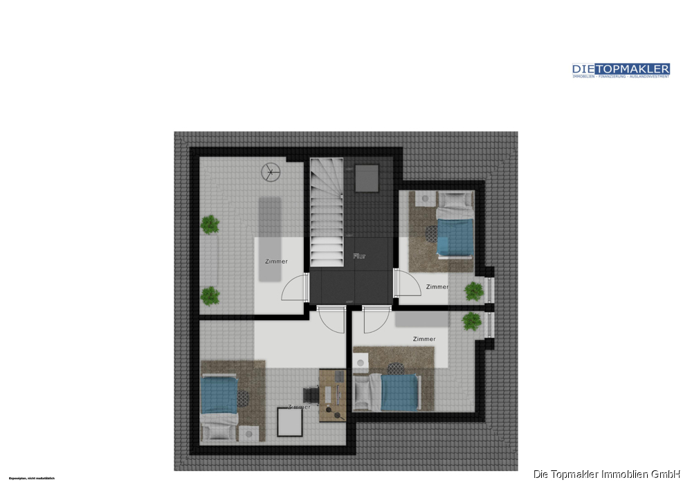Einfamilienhaus mit viel Potenzial - Dachgeschoss (82927)