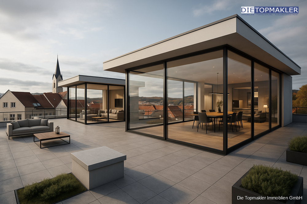 Share Deal möglich ! ! !Einkaufszentrum mit herausragendem Entwicklungspotenzial - Visualisierung Dach / Ausbaufläche (57124)