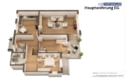 Hauptwohnung EG - Einfamilienhaus mit 2 Einliegerwohnungen in der Südstadt