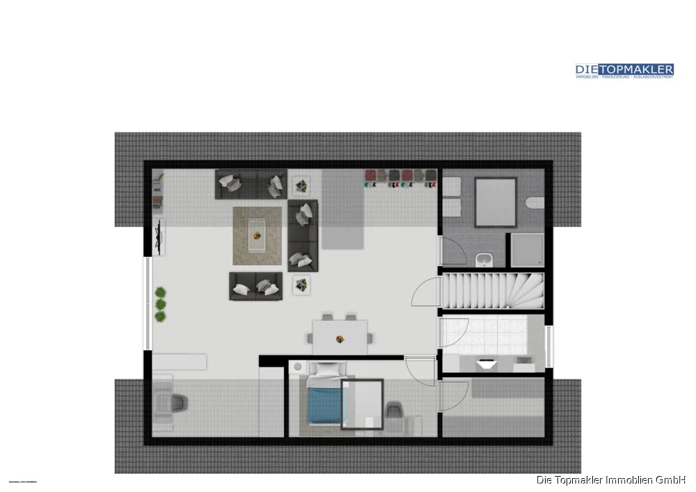 Dreifamilienhaus in Toplage Dortmund – ideal als Generationenhaus oder Kapitalanlage - Dachgeschoss (86812)
