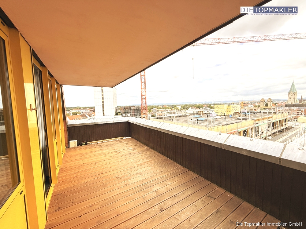 Penthousewohnung – Helle Wohnung in bester Innenstadtlage Paderborn - Balkon / Terrasse (86336)