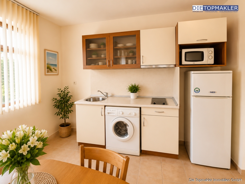 2-Zimmer-Wohnung mit Poolblick im „Apollon 5“ – zwischen Ravda und Nessebar - Bild (85000)