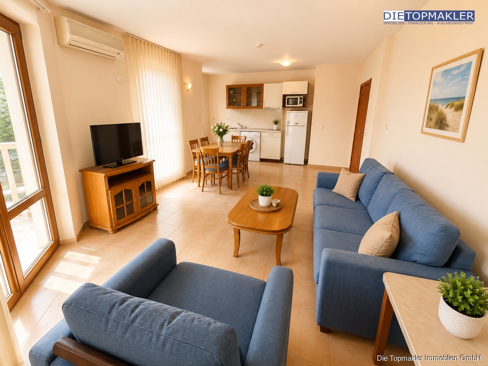 2-Zimmer-Wohnung mit Poolblick im „Apollon 5“ – zwischen Ravda und Nessebar - Bild (84999)