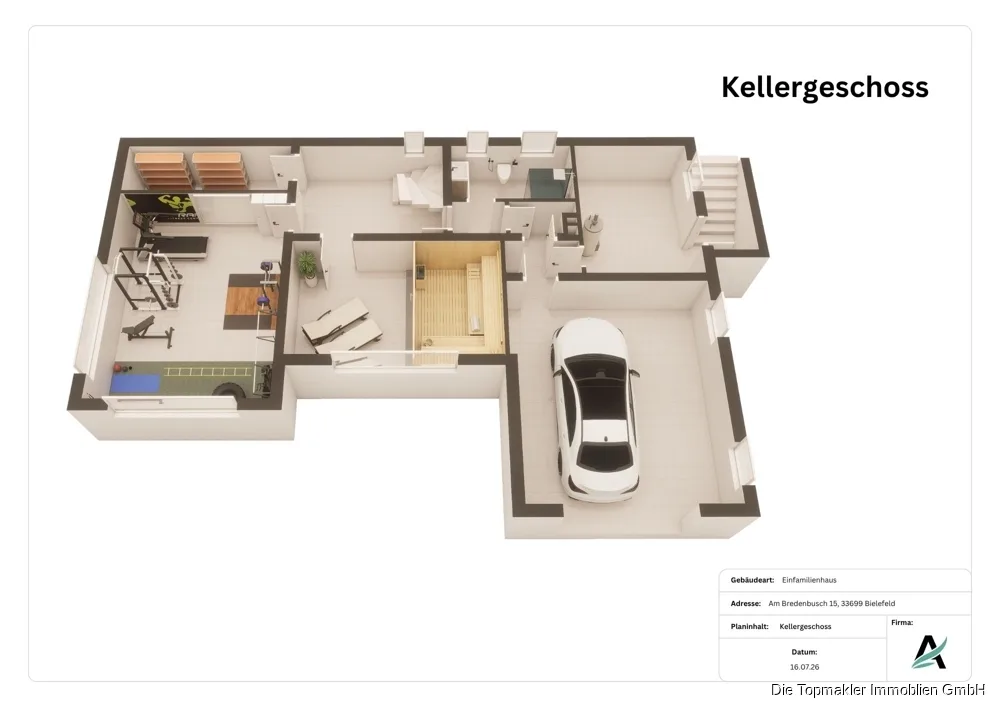 Bungalow in Bielefeld - Keller (86623)