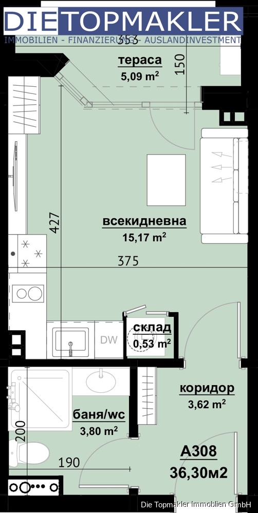 Modernes Neubauprojekt in Burgas – Exklusive Wohnungen mit hohem Wertsteigerungspotenzial - Grundriss (85040)