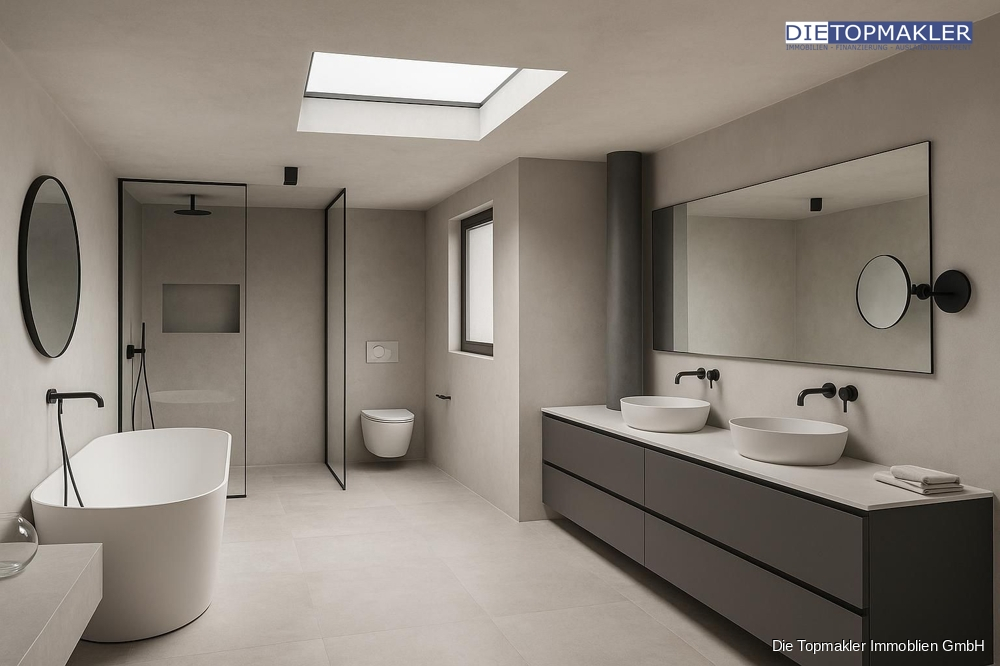 Exklusive Seeresidenz am Möhnesee – Zwei Häuser, unzählige Möglichkeiten und ein Ausblick, der verzaubert - Badezimmer Erdgeschoss (82479)