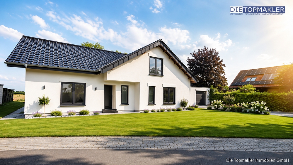 Wohnen auf einer Ebene – Charmanter Bungalow zum Wohlfühlen - Außenansicht (86218)