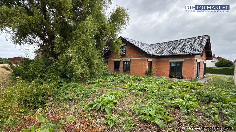 Wohnen auf einer Ebene – Charmanter Bungalow zum Wohlfühlen - Gartenansicht (86229)