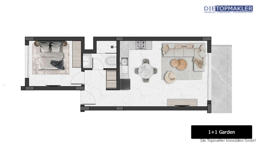 1+1 Wohnung_Grundriss