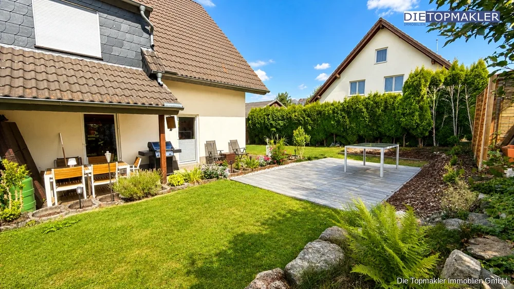 Großzügige Doppelhaushälfte mit fünf Schlafzimmern – ideal für die große Familie - Garten (86775)