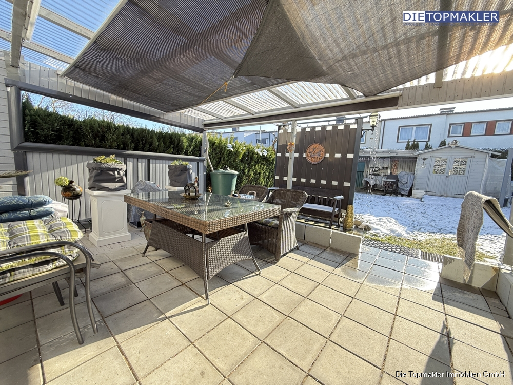 Lichtdurchflutetes Reihenhaus mit Garten & Loggia – ideal für Familien - Terasse (83094)